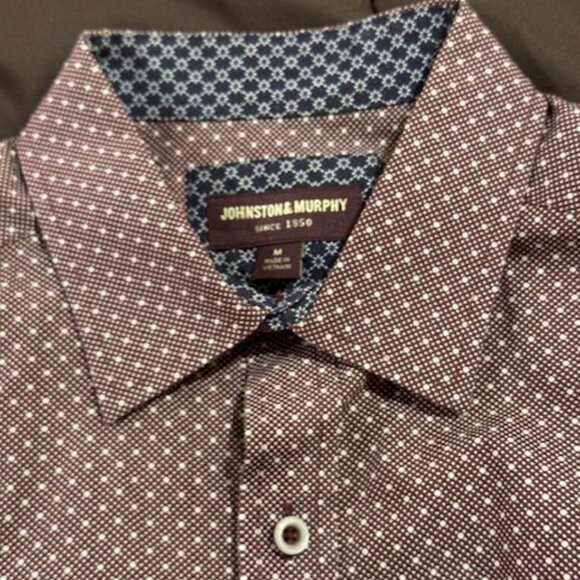Interesting Johnston & Murphy men's M shirt - Picture 2 of 7